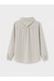 TWO MT SHOP QUALITY LCW Modest Ecru Scarf-Shirt Collar Plaid Women's Shirt - 6