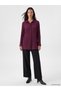 TWO MT SHOP QUALITY LCW EVERYDAY Women's Purple Tie-Detail Shirt Tunic - 2