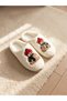 TWO MT SHOP QUALITY LCW STEPS Ecru Women's House Slippers