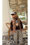 Children's Brown Puffer Waterproof Vest - 2
