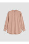 LCW Modest Pink Stand-Collar Women's Shirt-Tunic, Featuring the ALITA CITY Touch - 5