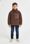 Children's Brown Plush Coat