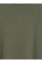 LCW Petite Jersey Khaki Solid Loose & Oversized Long-Sleeve Women's T-Shirt, Featuring the ALITA CITY Touch - 4