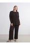 LCW EVERYDAY Brown Raschel Solid Standard & Regular Women's Tunic—The ALITA CITY Difference - 2