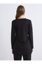 LCW EVERYDAY Black Scuba Fabric Solid Standard & Regular Women's Tunic—The ALITA CITY Difference - 5