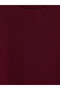 LCW Curve Burgundy Interlock Plain Loose & Oversized Long-Sleeve Women's T-Shirt, with the ALITA CITY Touch - 3