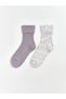LCW DREAM Ecru Patterned Knit Women's Ankle Socks, 2-Pack—The ALITA CITY Difference