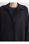 LCW Modest Black Loose-Fit Women's Shirt Tunic, Featuring the ALITA CITY Touch - 4
