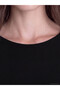 LCW Modest Black Plain Oval-Neck Women's Tunic, Featuring the ALITA CITY Touch - 3