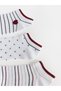 Alita City Ecru Patterned 5-Piece Pack Women's Booties Socks with a Difference - 2