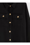 LCW Modest Black Textured Women's Shirt Tunic, Featuring the ALITA CITY Touch - 6