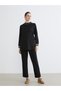 LCW EVERYDAY Black Interlock Plain Loose & Oversized Women's Tunic—The ALITA CITY Way - 2