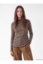 LCW Modest Ecru Ribbed Knit Super Skinny & Extra-Tight Long-Sleeve Women's Bodysuit—The ALITA CITY Difference