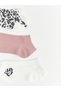 Alita City Lcw Dream Ecru Patterned 5-Piece Pack Women's Booties Socks with a Difference - 2
