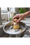 Wooden-handled dish brush, multi-purpose cleaning, 9x6 cm, pack of 48. - 2