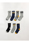 Trendy Picks from Kübra Butik: Embroidered Boys' Socks, Pack of 7 - 2