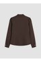 LCW Vision Brown Solid Standard & Regular Women's Jacket, Featuring the ALITA CITY Touch - 6