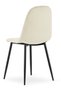 Scaun de dining din catifea ASTI, bej - 6