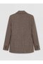 LCW STUDIO Beige Armure Fabric-Patterned Standard & Regular Women's Blazer Jacket, Featuring the ALITA CITY Touch - 6