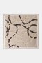 Chain-Pattern Silk Tulle Scarf with Stones