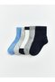 Blue Solid 5-Pack Boys' Socks—The ALITA CITY Difference
