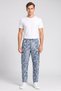 Men Loose Fit Allover Print Cargo Jeans, Multicolor - 2