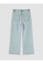 Two Mt Shop Quality Lcw Kids Blue Wideleg Girls' Jean Pants - 5