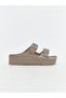 LCW STEPS Brown Women's Slippers, Featuring the ALITA CITY Touch - 2