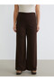 Soulife Brown Interlock Straight-Leg, Loose & Wide-Leg Women's Pants—The ALITA CITY Difference - 2