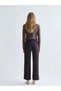LCW EVERYDAY Brown Crinkle Straight Standard & Regular Wide-Leg Women's Pants—The ALITA CITY Difference - 5