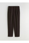 LCW Vision Brown Polyviscose Straight-Leg & Slim-Fit Narrow-Legged Women's Pants, Featuring the ALITA CITY Touch - 5