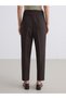 LCW Vision Brown Straight & Slim Narrow Leg Women's Pants, Featuring the ALITA CITY Touch - 4