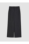 LCW Modest Anthracite Solid Loose & Wide-Leg Women's Pants, Featuring the ALITA CITY Touch - 6