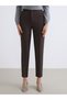 LCW Vision Brown Polyviscose Straight-Leg & Slim-Fit Narrow-Legged Women's Pants, Featuring the ALITA CITY Touch - 2