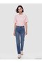 LCW Modest Pink Jersey Loose & Oversized Short-Sleeve Women's T-Shirt, Featuring the ALITA CITY Touch - 2