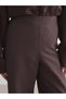 LCW Modest Brown Solid Loose & Oversized Wide-Leg Women's Pants, Featuring the ALITA CITY Touch - 3