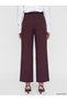 LCW Modest Burgundy Solid Standard & Regular Straight Leg Women's Pants, Featuring the ALITA CITY Touch - 4