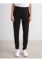 LCW Grace Black Ponte Solid Standard & Regular narrow leg women's pants, with the ALITA CITY Touch - 2