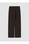 LCW EVERYDAY Brown Solid Standard & Regular Wide-Leg Women's Pants, Featuring the ALITA CITY Touch - 6