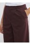Alita City Lcw Vision Bordo Loose Fit Striped Women's Pleated Trousers with a Difference - 3