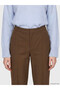 LCW Vision Brown Solid Standard & Regular Flared Women's Pants, Featuring the ALITA CITY Touch - 3