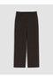 LCW Curve Brown Straight-Leg Comfort & Relax Wide-Leg Women's Pants, Featuring the ALITA CITY Touch - 5