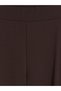 LCW Modest Brown Solid Loose & Oversized Wide-Leg Women's Pants, Featuring the ALITA CITY Touch - 6