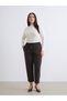 LCW Vision Brown Solid Standard & Regular Tapered-Leg Women's Pants—The ALITA CITY Difference - 2