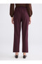 LCW Grace Burgundy Straight-Leg Standard & Regular Women's Pants, Featuring the ALITA CITY Touch - 4