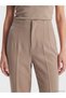 Beige Solid Straight & Slim Narrow Leg Women's Pants—The ALITA CITY Difference - 3