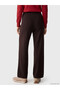 LCW Vision Brown Knit Straight-Leg & Slim-Fit Narrow-Legged Wide-Leg Women's Pants, Featuring the ALITA CITY Touch - 4