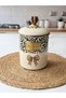 Enameled Jar Sugar Bowl Set, 3-Piece, Leopard Pattern, Savanna - 5