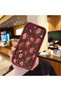 iPhone 7 Plus/8 Plus-compatible burgundy case with a rose and butterfly pattern designed specifically for women—a sophisticated and stylish design
