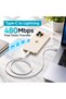 كابل IM-273CL من نوع USB-C إلى Lightning، يدعم الشحن السريع بقوة 27 واط، ونقل البيانات بسرعة 480 ميجابت في الثانية، طوله 1 متر، باللون الأزرق الفاتح. - 8